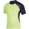 Mystic Crossfire Shortsleeve Rash Vest - Navy/Lime -DivePro Store 2020 Mystic Crossfire Short Sleeve Rashvest 35401.200148 422 01
