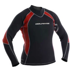 Neil Pryde Womens ELITE 3mm Firewire Wetsuit Top - Black Plum