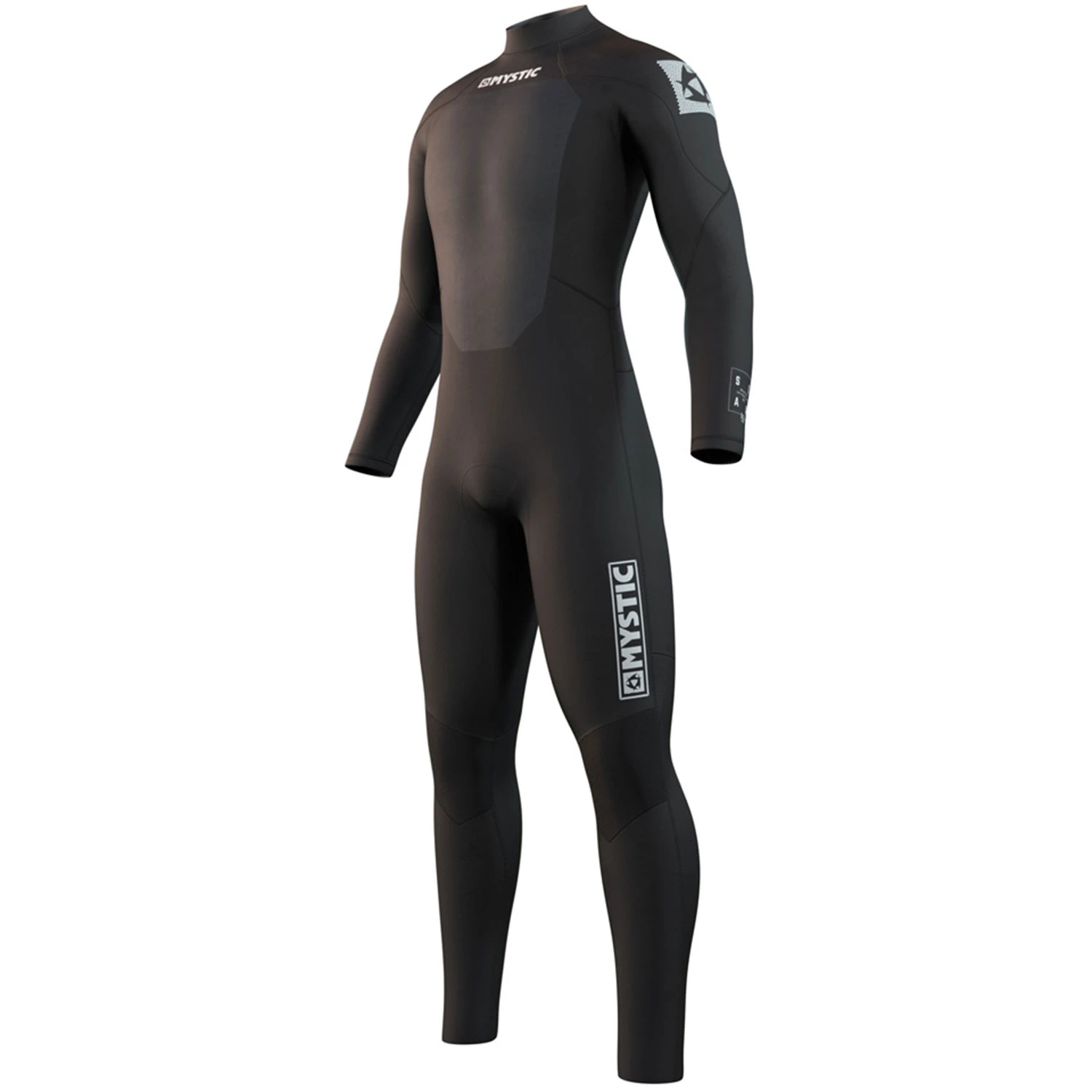 Mystic Star 3/2mm GBS Back-Zip Fullsuit Wetsuit - Black