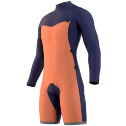 Mystic Star 3/2mm GBS Double FZip Longarm Shorty Wetsuit - Black -DivePro Store 2021 Mystic Star 32 Longarm Shorty Wetsuit Black 210308 900 03
