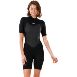 Rip Curl Womens Omega 1.5mm Shorty Wetsuit - Black -DivePro Store 2021 Rip Curl Womens Omega Shorty Wetsuit Black WSP9QW 0090 3