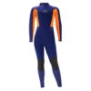Sola Kids Fire 5/4mm Back Zip Wetsuit - Blue/Orange -DivePro Store 2021 Sola Junior Fire 54 Backzip Wetsuit Blue Orange