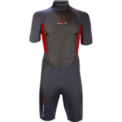 Sola Fusion 3/2mm Shorty Wetsuit - Graphite/Red