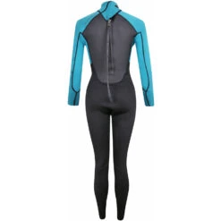 Typhoon Womens Storm3 3/2mm Backzip Wetsuit - Aqua -DivePro Store 2021 Typhoon Storm3 Womens Fullsuit Wetsuit Aqua 250885 2