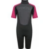 Typhoon Swarm3 Girls 3/2mm Shorty Wetsuit - Black/Pink