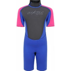 Typhoon Swarm3 Infants 3/2mm Shorty Wetsuit - Purple/Hot Pink