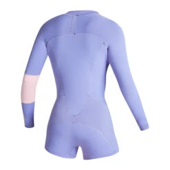 Mystic Womens Lunar 2/2mm Front-Zip Longarm Shorty Wetsuit - Pastel Lilac -DivePro Store 2022 Mystic Womens Lunar Front zip Longarm Shorty 35000.220089 501 02