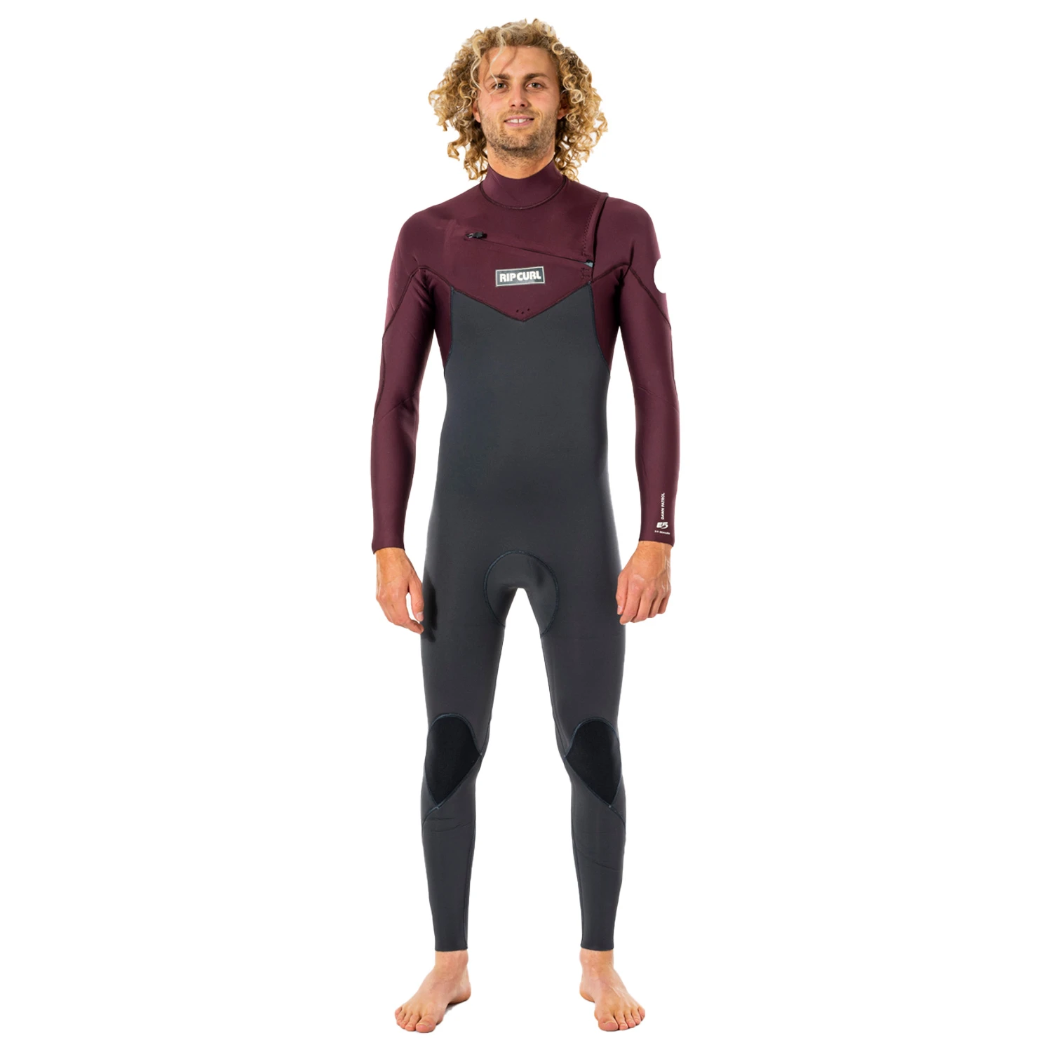 Rip Curl Dawn Patrol 5/3mm Chest Zip Wetsuit - Wine 3 Rip Curl Dawn Patrol 5/3mm Chest Zip Wetsuit - Wine