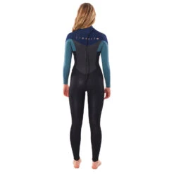Rip Curl Womens Omega 5/3mm Back-Zip Wetsuit - Green -DivePro Store 2022 Rip Curl Womens Omega Chest Zip 53 Wetsuit Green 3