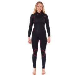Rip Curl Womens Omega 5/3mm Back-Zip Wetsuit - Green -DivePro Store 2022 Rip Curl Womens Omega Chest Zip 53 Wetsuit Green 4