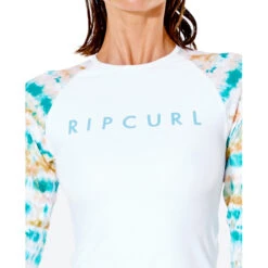 Rip Curl Womens Summer Breeze LS UV Rash Top - White -DivePro Store 2022 Rip Curl Womens Summer Breeze LS RAshguard White 117WRV 1000 5