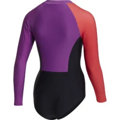 Mystic Womens Jayde Long Sleeve Swimsuit Rashvest - Sunset -DivePro Store 2023 Mystic Jade Long Sleeve Swimsuit 230160 513 02