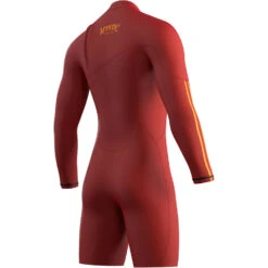 Mystic THE ONE 3/2mm Zip-Free Long Arm Shorty Wetsuit - Red -DivePro Store 2023 Mystic Mens Wetsuit 230126 300 02