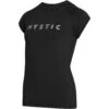 Mystic Womens Star Short Sleeve Rashvest - Black -DivePro Store 2023 Mystic Star Short Sleeve Rash Guard 220361 900 01