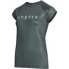 Mystic Womens Star Short Sleeve Rashvest - Dark Olive -DivePro Store 2023 Mystic Star Short Sleeve Rash Guard 230183 643 01