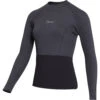 Mystic Womens Lunar 2mm Long Sleeve Neoprene Vest - Dark Grey -DivePro Store 2023 Mystic Womens Wetsuit 35001.230145 802 01