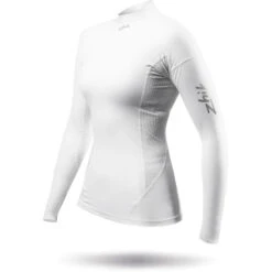 Zhik Womens ECO Spandex Rash Guard Long Sleeve - White -DivePro Store 2023 Zhik DTP 0063 W WHT LeftSide