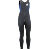Alder Quatro 3/2mm Front Zip Long John Wetsuit - Black/Blue -DivePro Store Alder Quatro Front Zip Longjohn Wetsuit 1