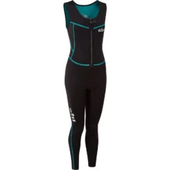 Gill Womens Dynamic Front Zip Longjane Wetsuit - Black -DivePro Store Gill Womens Dynamic Longjane Wetsuit 5017W BLACK 3