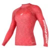 Magic Marine Womens Cube Long Sleeve Rashvest - Pink Melee -DivePro Store Magic Marine Cube Long Womens Rash Pink Melee