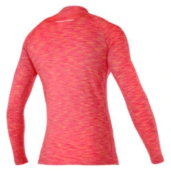 Magic Marine Womens Cube Long Sleeve Rashvest - Pink Melee -DivePro Store Magic Marine Cube Long Womens Rash Pink Melee Back