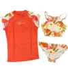 Rip Curl Girls 3 Piece Bikini & Rash Guard Set - Leilani -DivePro Store Rip Curl Girls 3 Piece Beach Set Leilani