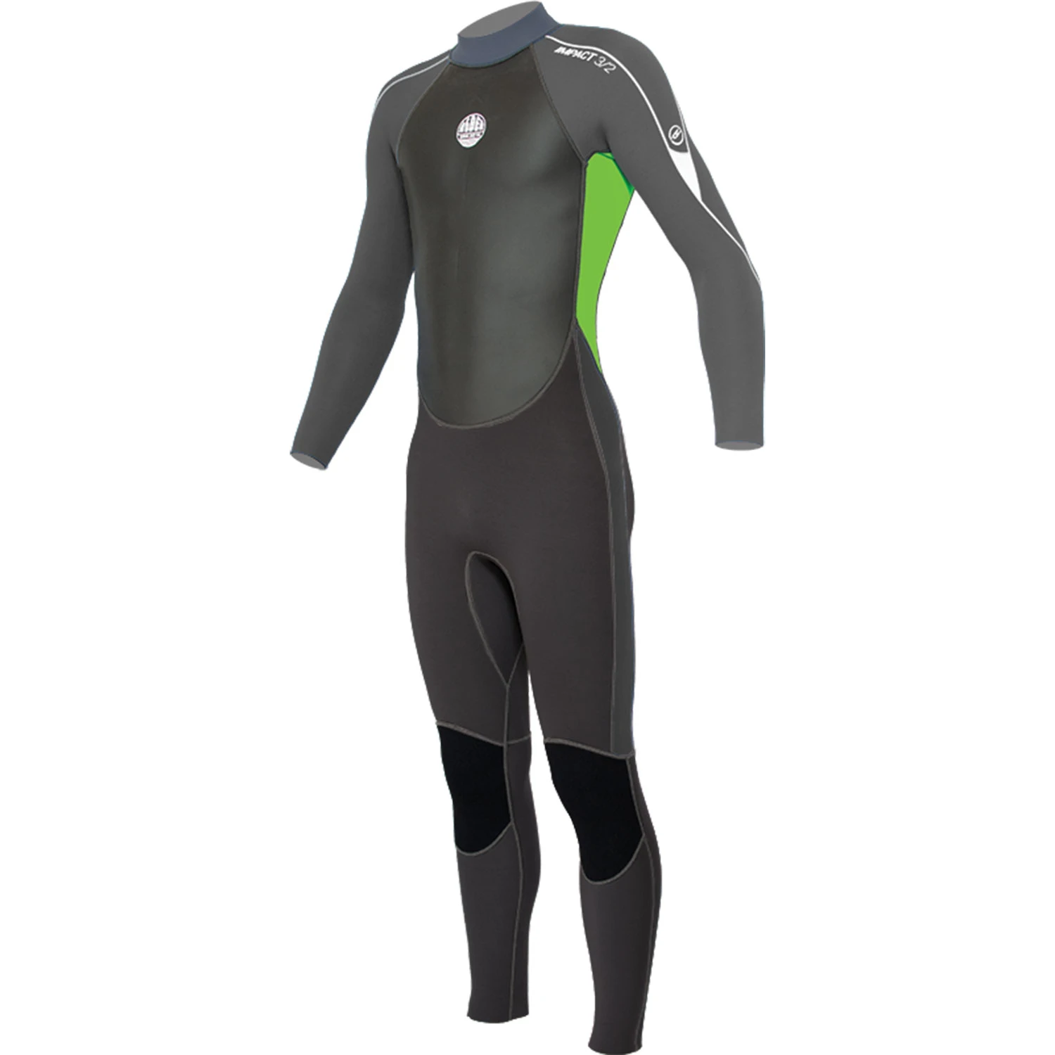 Alder Junior Impact 3/2mm Fullsuit Wetsuit - Green 3 Alder Junior Impact 3/2mm Fullsuit Wetsuit - Green