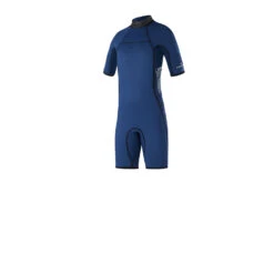 Mystic Junior Star 3/2 GBS Back Zip Flatlock Shorty Wetsuit - Night Blue -DivePro Store Y2022 mystic juniors star 3 2 gbs back zip flatlock shorty wetsuit night blue 3