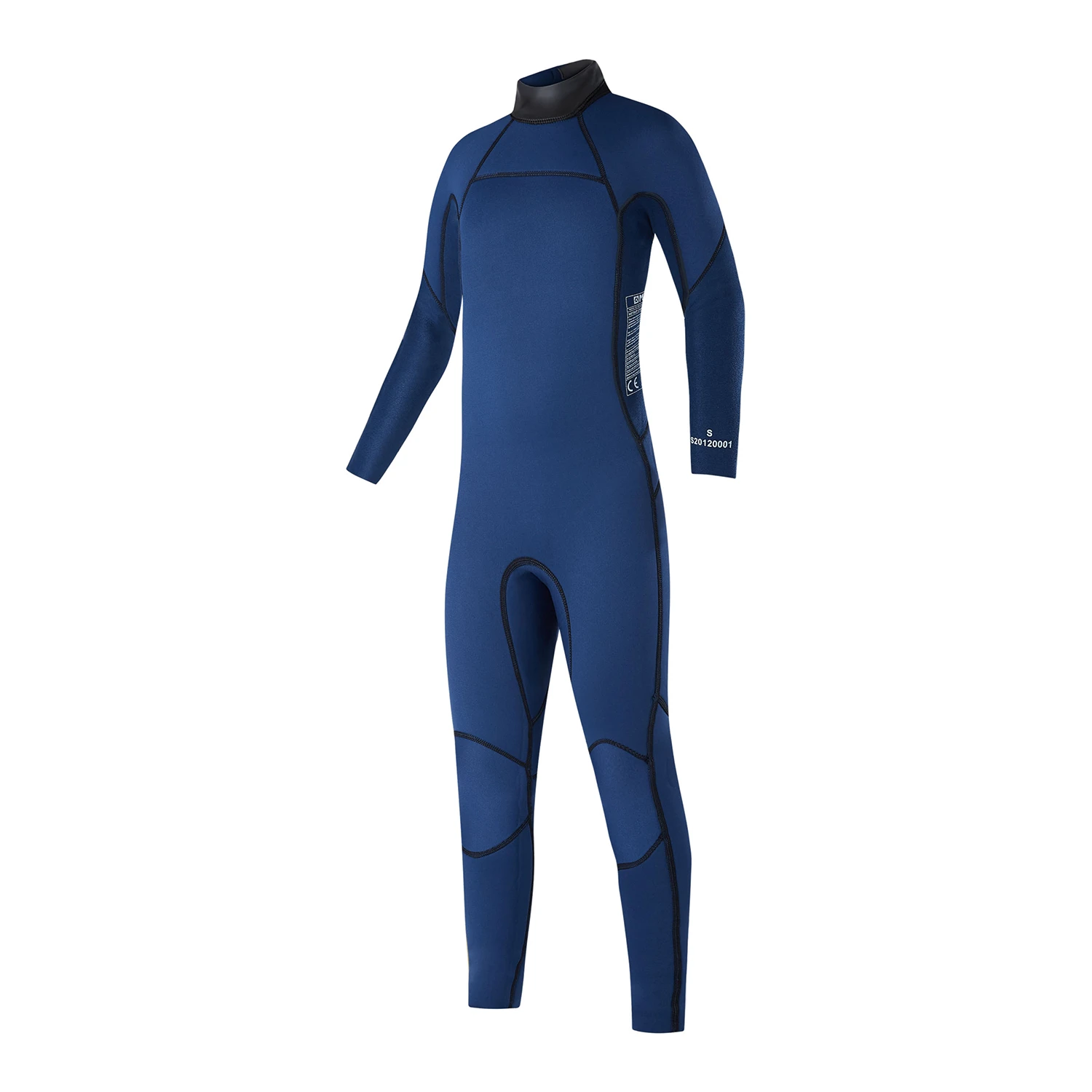 Mystic Junior Star 3/2 GBS Back Zip Flatlock Wetsuit - Night Blue - Image 3