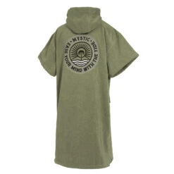 Mystic Velours Artwork Poncho - Olive Green -DivePro Store Y2022 mystic velours artwork poncho olive green 2