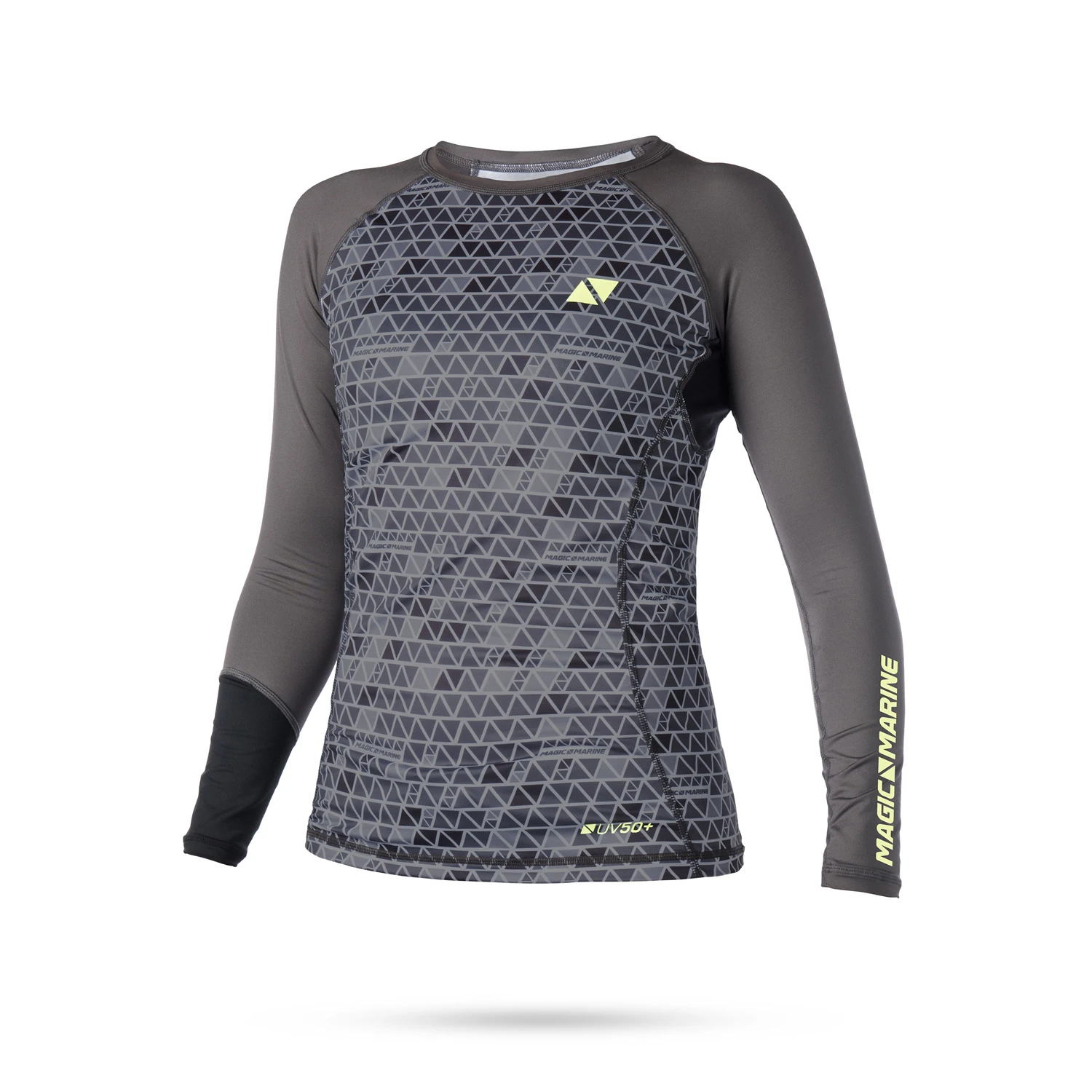 Magic Marine Womens Energy Long Sleeve Rashvest - Grey 3 Magic Marine Womens Energy Long Sleeve Rashvest - Grey