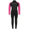 Typhoon Swarm3 Girls 3/2mm Fullsuit Wetsuit - Black/Pink -DivePro Store typhoon swarm3 wetsuit for youth black pink 250990